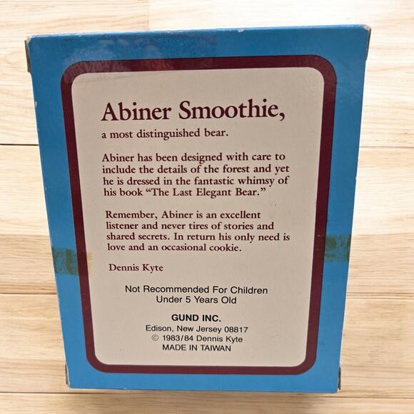 1983 Gund Abiner Smoothie Last Elegant Bear Four Miniature Bears in Original Box - Picture 5 of 16